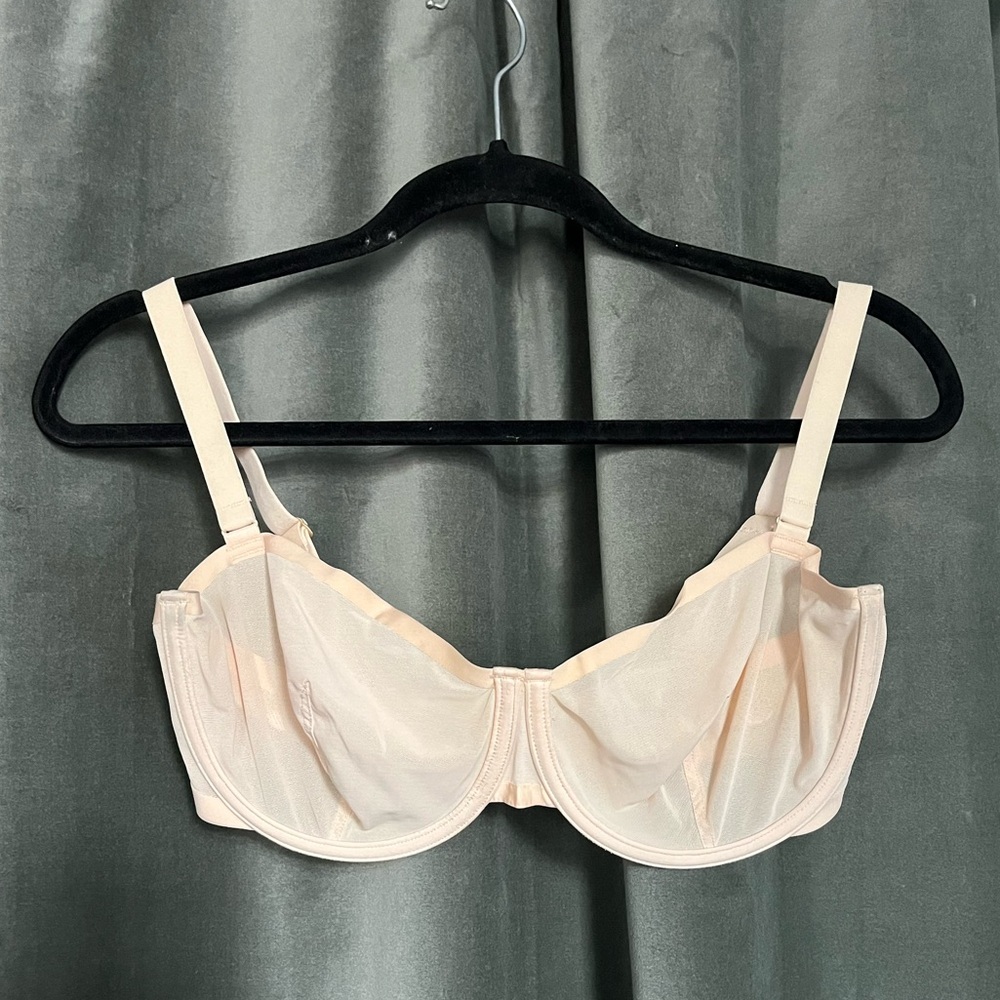 CUUP the Balconette in blush, mesh size 34F